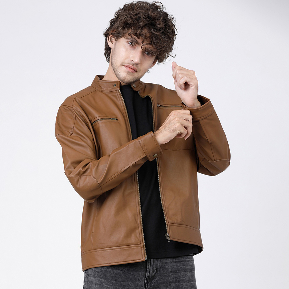 Fit Men leather Jacket