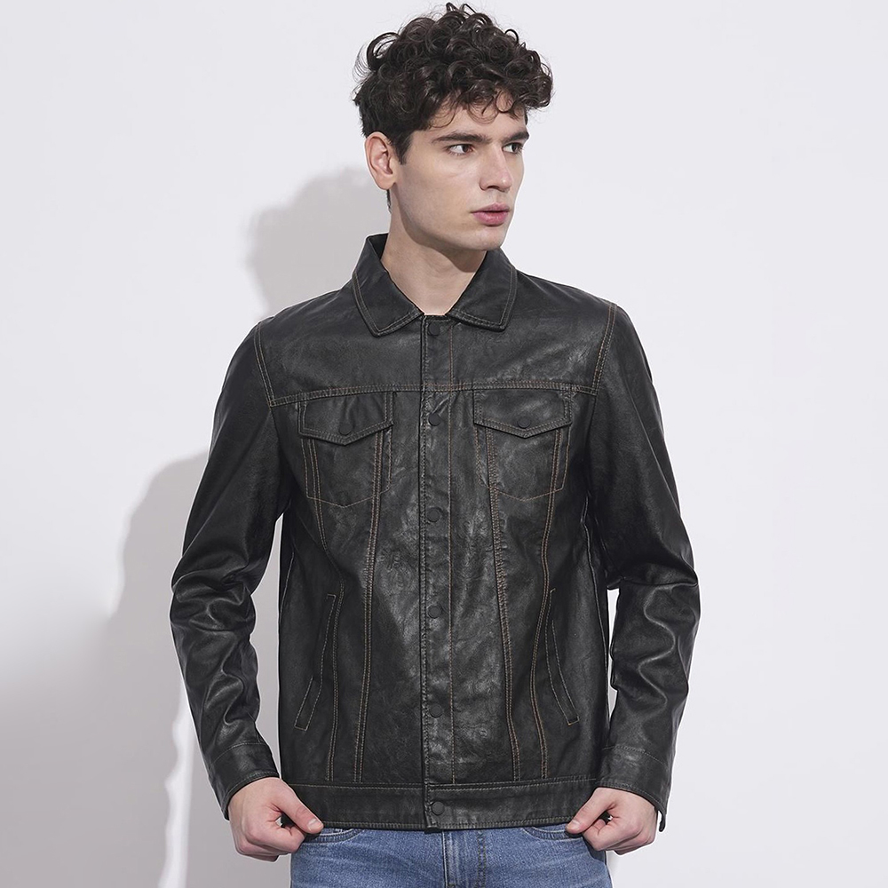 Linea Men leather Jacket